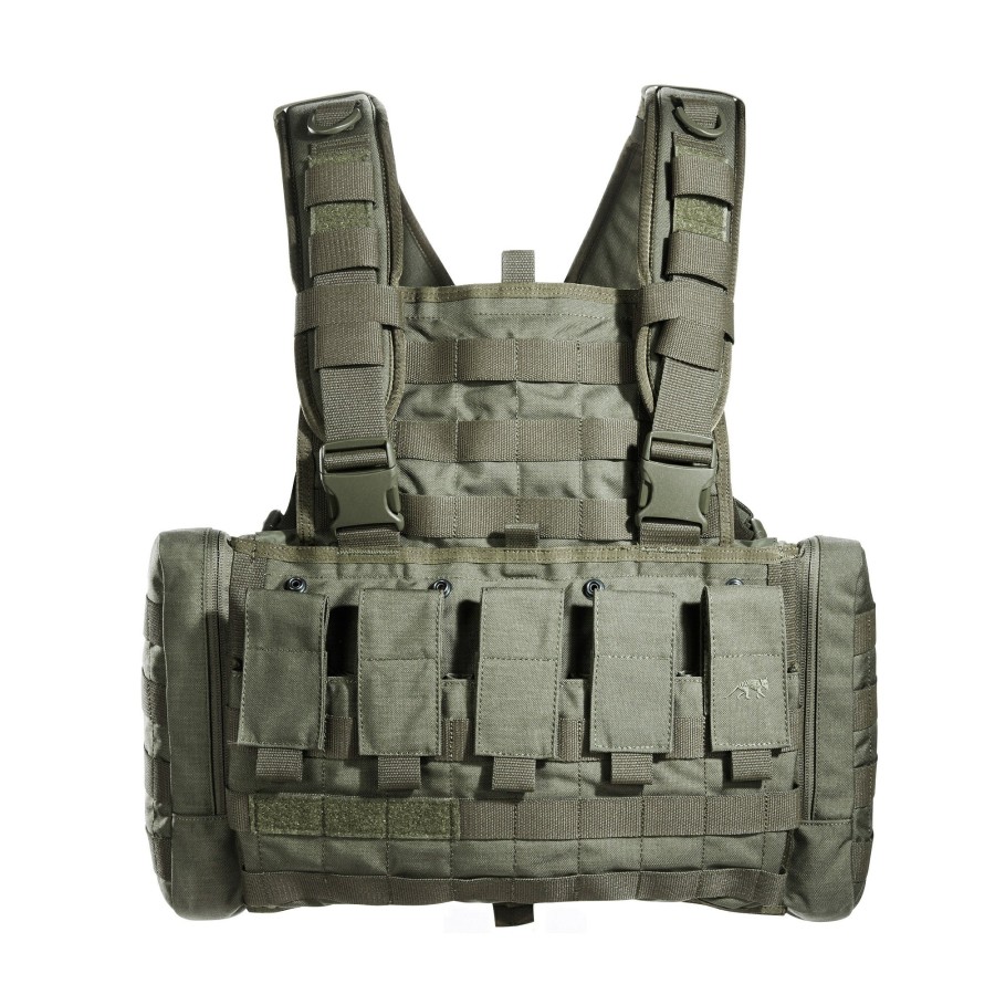 IRR Equipment|Tactical Equipment Tasmanian Tiger | Tt Chest Rig M4 Mkii Irr Harness With Side Pockets Stone-Grey-Olive